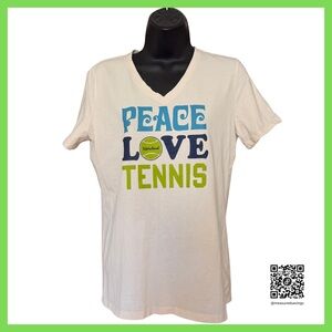 Medium EUC - ‘Peace Love Tennis’ by Life Is Good - T-Shirt